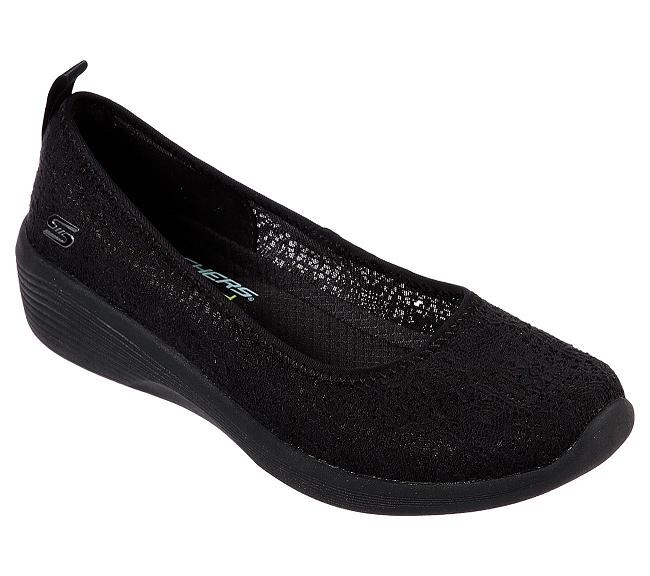 Zapatos con Plataforma Skechers Mujer - Arya Negro FSAXZ3905
